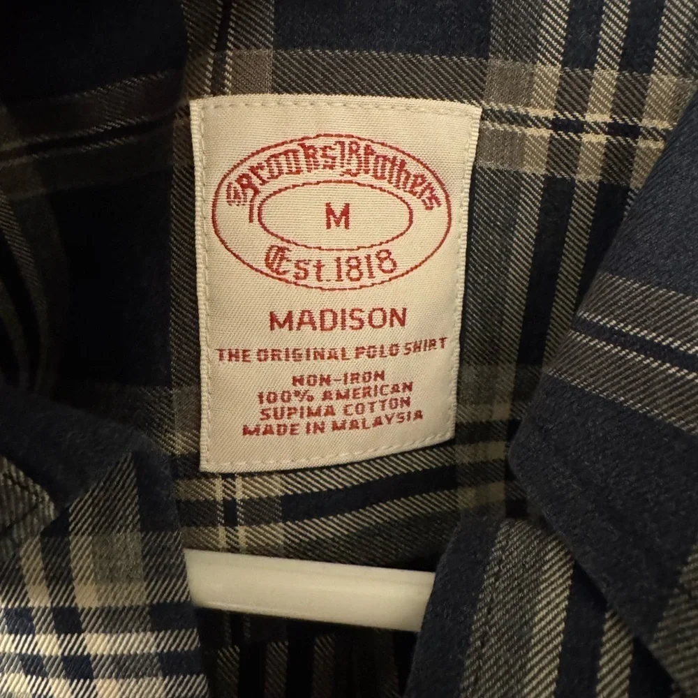 Brooks Brothers Men’s Madison Plaid Button Down Shirt